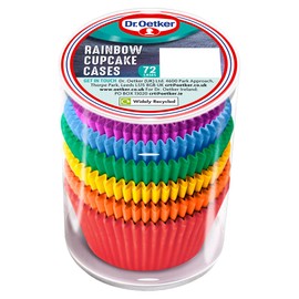 Dr. Oetker Rainbow Cupcake Cases, 72 Cases