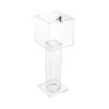 YUYFCC Acrylic Donation Box Freestanding Clear Suggestion Box with Lock