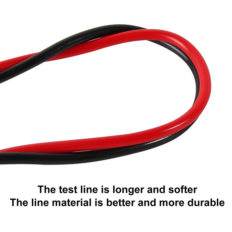 UMLIFE 6PCS Dual-Ended Alligator Clip Test Leads,15A Test Lead Wire