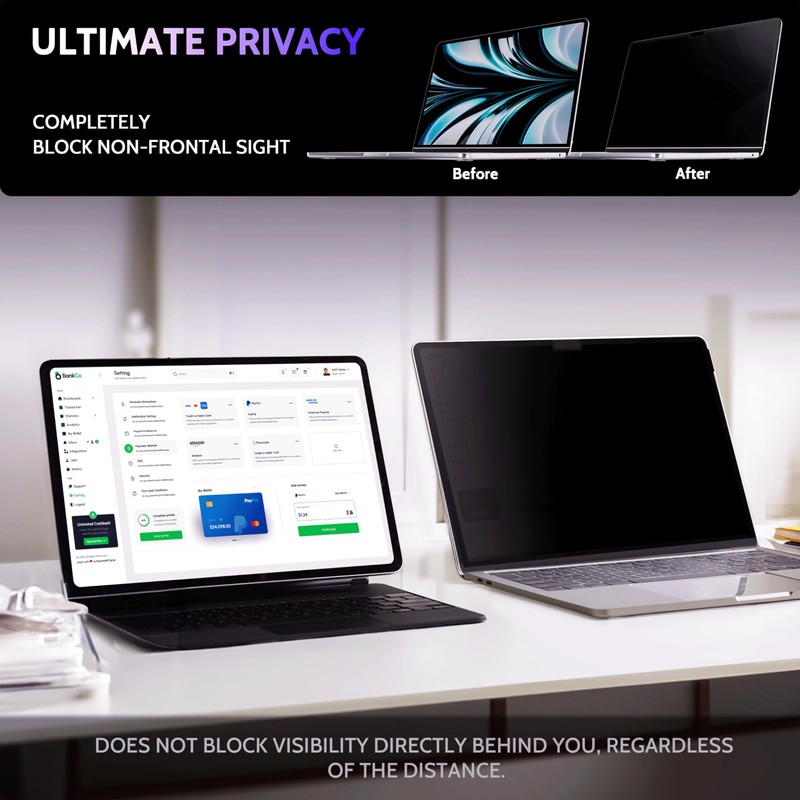 Peslv Privacy Screen Compatible With Air 15 Inch (2023-2024, M2,