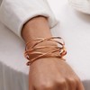 Cuff Bracelet for Women,Multi-layer Cross Wire Bangle Bracelet Adjustable Open