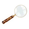Handheld Magnifying Glass/Brass Magnifier with Elegant Handle for Precise Reading