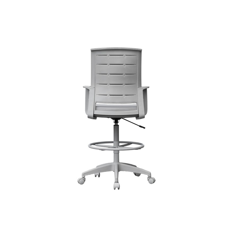 Boss Office Products All Gray Stool Drafting Chair
