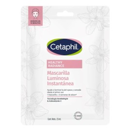 Cetaphil Healthy Radiance Mascarilla Facial Luminosa Instantánea 6 Piezas, Con Niacinamida Y Ácido Hialurónico Que Mejoran La Luminosidad Y Textura De La Piel