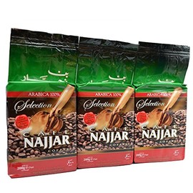 Najjar Arabica 100% Coffee with Ground Cardamom 200g (3 Pack)