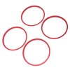 4pcs AC Vent Ring Outer Trim Aluminum Alloy Air Conditioning