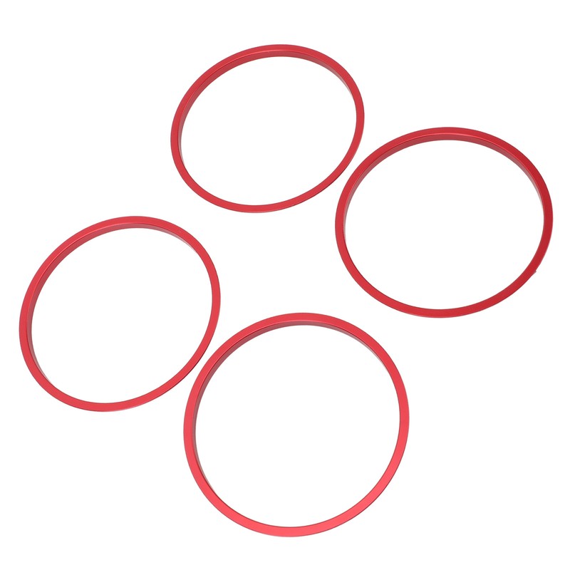 4pcs AC Vent Ring Outer Trim Aluminum Alloy Air Conditioning