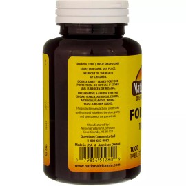 Nature's Blend Folic Acid Tablets, 1000 mcg, 1000 Ct