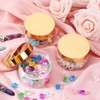 Patelai 4 Pieces Round Wide-mouth Leak Proof Plastic Container Jars