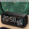 Bluetooth Speaker Alarm Clock Radio Digital LED Display Subwoofer Mini