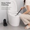 Wall-Mounted Toilet Brush with Base – Soft Rubber Cleaning Head