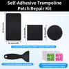 Self-Adhesive Trampoline Patch Repair Kit, 2 Square + 2 Rectangular