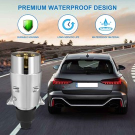 7 Pin Trailer Plug, 12V 7 Pin Towing Adaptor Socket Connectors Waterproof Aluminum Auto Connector Tow Bar Towing Trailer Socket for Trailer Caravan Truck RV Towbar Towing