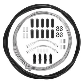 Tenbrachian Bike Gear Cables for Bicycles, 2 M Bike Bicycle Shift Cable Kit, Universal Transmission Brake Cable Shifter Cable, Front and Rear Bicycle Gear Cable Bicycle Change Cable Kit for Mountain