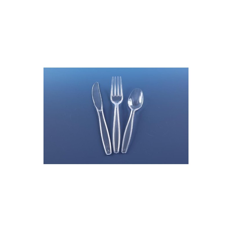 Reusable Clear Heavy Duty Plastic Cutlery (50 Forks)