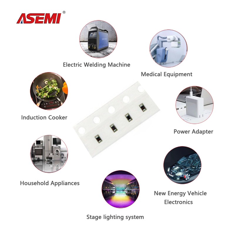 0201 SMD Resistors 0Ω Ohm ±1% Tolerance 1/20W 0.05W Thick