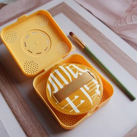 Aiji Baby Butt Puff Gift Set (2-Piece Premium TikTok Makeup Foundation Cushion) Brush Set 3ea