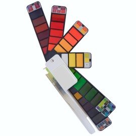 Cowling & Wilcox 42pc Folding Watercolour Set | Unique Fan Design | Includes Brush, Palette and Sponge