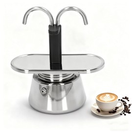YANGYIXIN Aluminum 2 Cup Moka Pot 100ml Mocha Espresso Coffee Maker