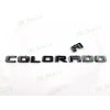 OVERLAY 3PCS Gloss Black Door Rear Colorado Emblems Letters Fit