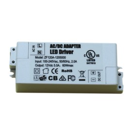 ADOGO LED Transformer 12 V DC 60 W Transformer Power Supply Overload Protection Driver for G4 MR11 MR16 Lamp Light [Energy Class A+]