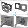 Placa Adaptadora Vesa Universal Para Montaje De Monitor 25 C