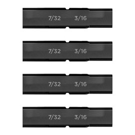 Galvanox Hex 7/32" - 3/16" Double Sided Screwdriver Replacement Bits for Leatherman Multi-tools (4 Pack)