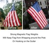 Magnetic Flag Weights for Bottom of Flag in Winds, Rubber