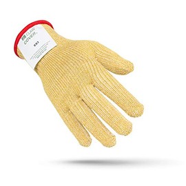 Worldwide Claw Cover FS-C53 Cut Resistant ANSI A6 Cut Protection Food Glove, Gold, Large, Each