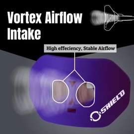 O Shield Mouth Guard for Football with Dual-Layer Protection, Built-in Air Channels, Extended Lip Shield, Soft Material, Adult and Youth Sizes with Strap/Case, Purple