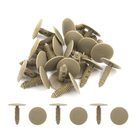uxcell 20pcs 7mm Hole Car Plastic Trim Door Panel Retainer Clips Rivet Beige for Automobile