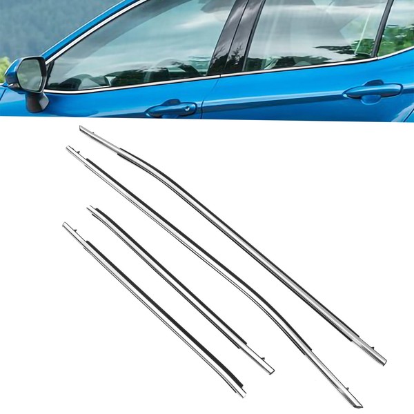 MotorFansClub 4PCS Window Sealing Weatherstrip Fit for Camry 2018 2019