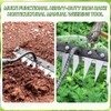 Weeding Rake, 7 Teeth Weed Rake, Garden Rakes Heavy Duty,