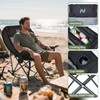 ABORON Oversized Rocking Camping Chair for Adults, Fully Padded Folding