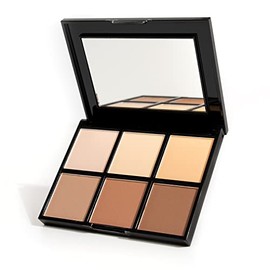 Palladio Paleta de Contorno y Resaltado Definer, Satinado, Polvo Compacto con Espejo