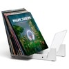 KAIU Vinyl Record Storage - Solid Wood with Crystal Clear