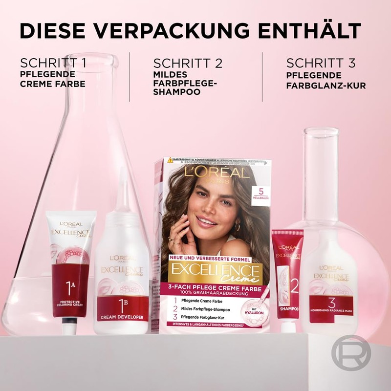 L'Oréal Paris Excellence Cream Pack of 3 x 268 g