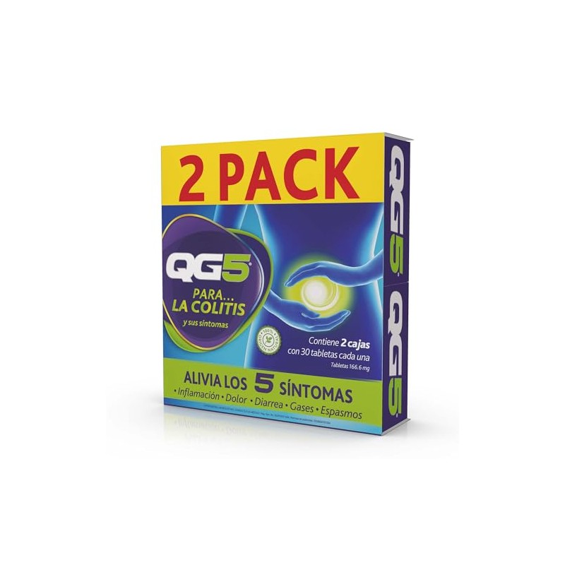 2PACK QG5 30 Tabletas. ALIVIO contra los síntomas de la
