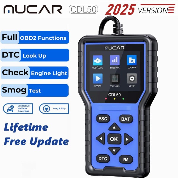 MUCAR Auto OBD Code Reader OBD2 Scanner Car Check Engine