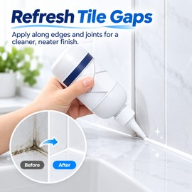 Tile Gap Filler Sealant Waterproof Tile Grout Repair Agent Silicone Caulking Tool for Bathroom Kitchen Floor Wall Crack Filling Renovation Use