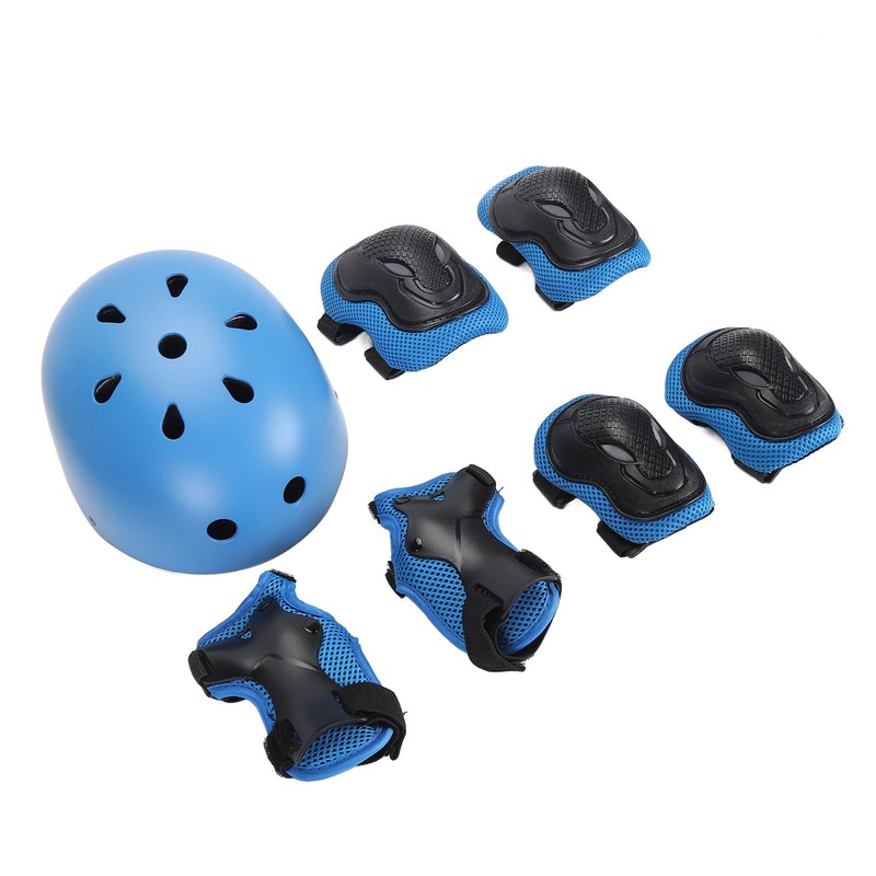 Helmet Knee Pad Adjustable Comfortable Protective Kids Sport Gear Set