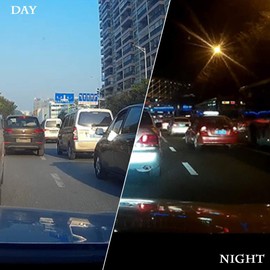 HugeAuto Dash Camera 2.4″ 1080P HD Car DVR Camera Dash Cam Video Recorder Night Vision G-Sensor 170° Night Vision Dual Lens Dash Cam Front and Rear Camera