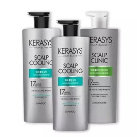 Aekyung 애경 케라시스두피 클리닉 쿨 샴푸 600mlX2개 + 두피 린스1개 Aekyung Keraxis Scalp Clinic Cool Shampoo 600ml x 2 + Scalp Rinse x 1