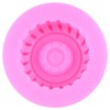 Mujiang 3D Round Tire Fondant Mold Truck Wheel Silicone Molds