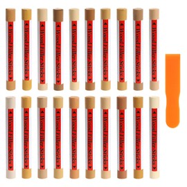 XLWJBES Wood Filler Sticks, 20 Colors Wood Repair Wax Crayons Furniture Markers Touch Up Kit for Repairing Scratches, Dents, Cracks, Holes in Wooden Floors and Furniture, Oak Color Series