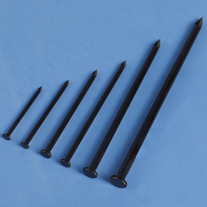 BNUOK 5/8 inch Hardware Nails, (1500pcs) 1 lbs Black Nails,