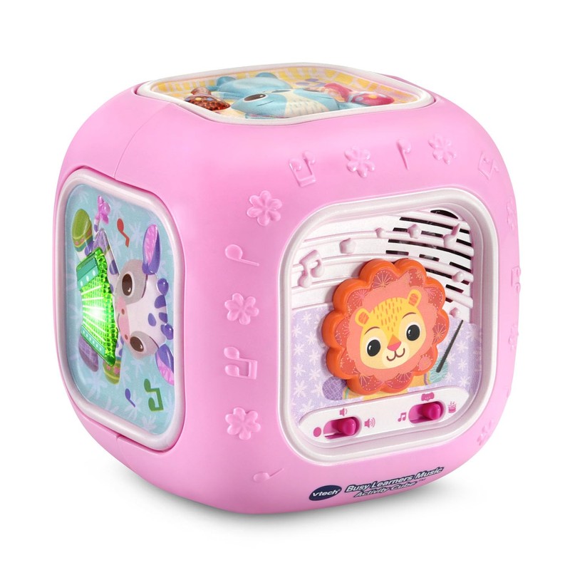 VTech Baby Busy Learners Music Activity Cube, Pink