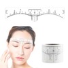 Angzhili 50 Pcs Eyebrow Ruler Stickers, Disposable Eyebrow Shaping Stencil,