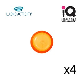 Locator Genuine Original Replacement Male Retention Inserts Caps, Extended Range, Orange 2.0 lbs (4-Pack)