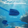 SLSON Aquarium Algae Scraper Double Sided Sponge Brush Cleaner Long